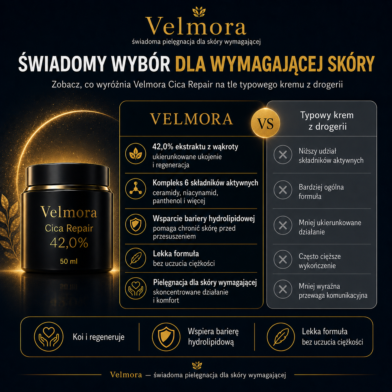 Velmora My vs Oni - porównanie ze standardem rynkowym